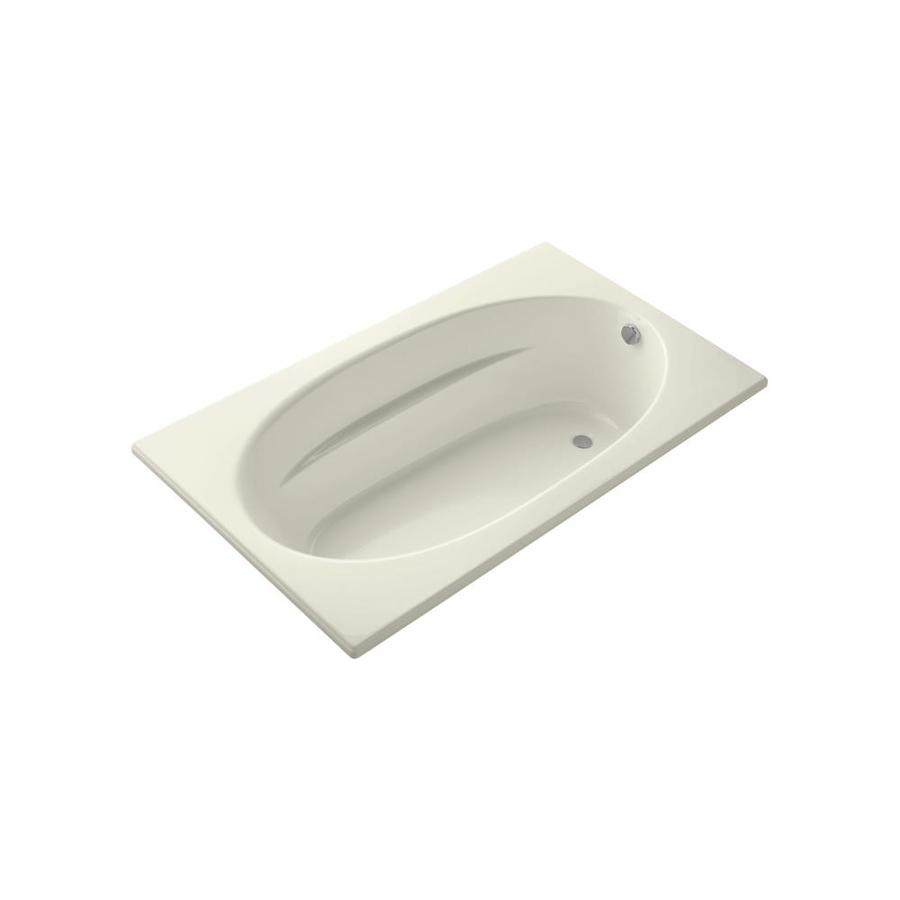 KOHLER Windward 42in W x 72in L Biscuit Acrylic Oval In Rectangle