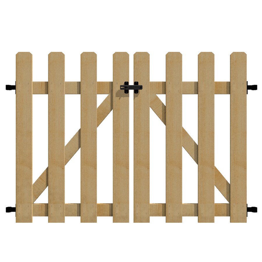 YARDLINK Yardlink Cedar Wood Fence Gate, 34 in H x 44 in W in the
