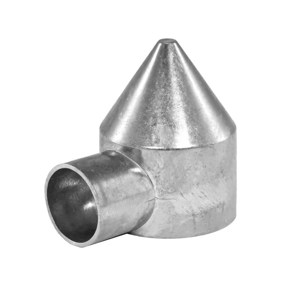 Blue Hawk 23/8in Polished Silver Aluminum Chain Link Fence Bullet Cap