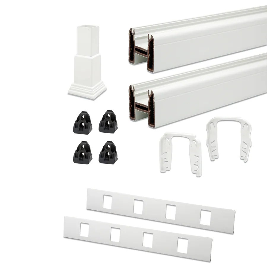 Trex Transcend 6ft Universal Composite Stair Rail Kit White at