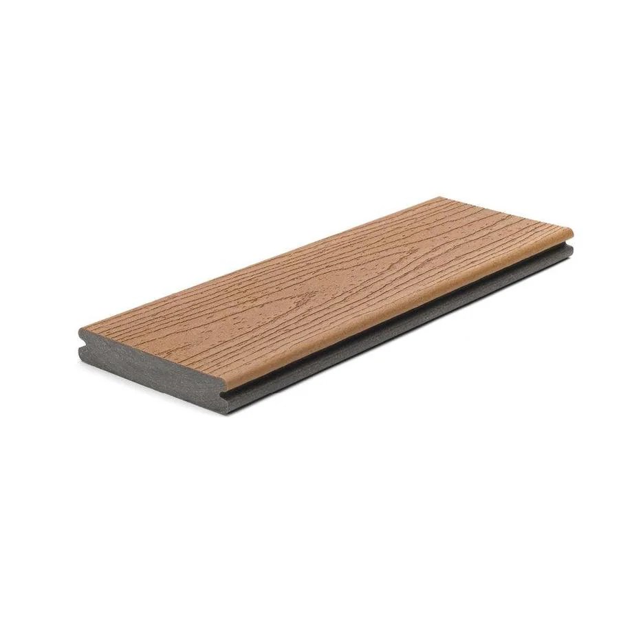 Trex Enhance 12ft Beach Dune Grooved Composite Deck Board in the