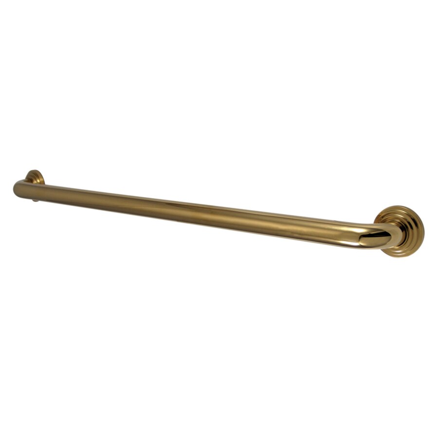Kingston Brass Milano 30in Polished Brass Wall Mount Grab Bar at