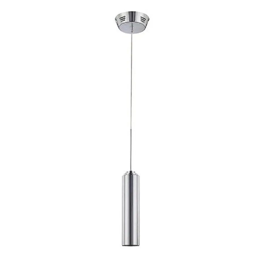 Kendal Lighting Chrome Mini Modern/Contemporary Cylinder Pendant Light