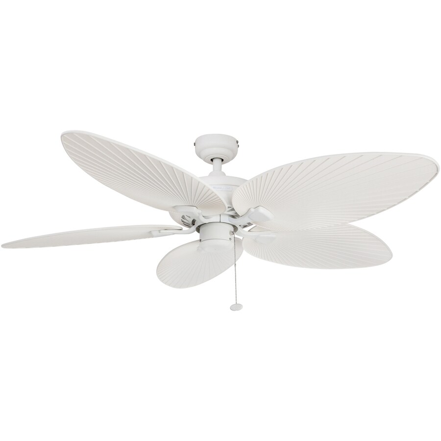 Honeywell Palm Island 52in White Indoor/Outdoor Downrod Ceiling Fan (5