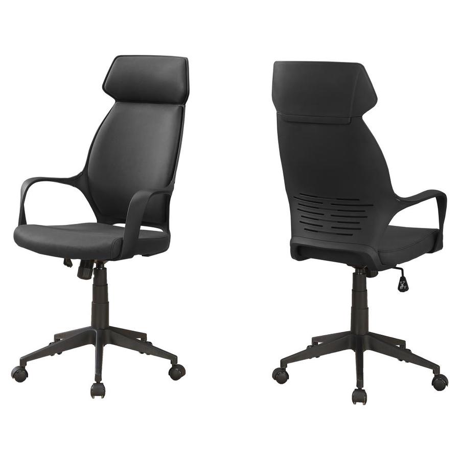 Monarch Specialties Black Contemporary Ergonomic Adjustable Height
