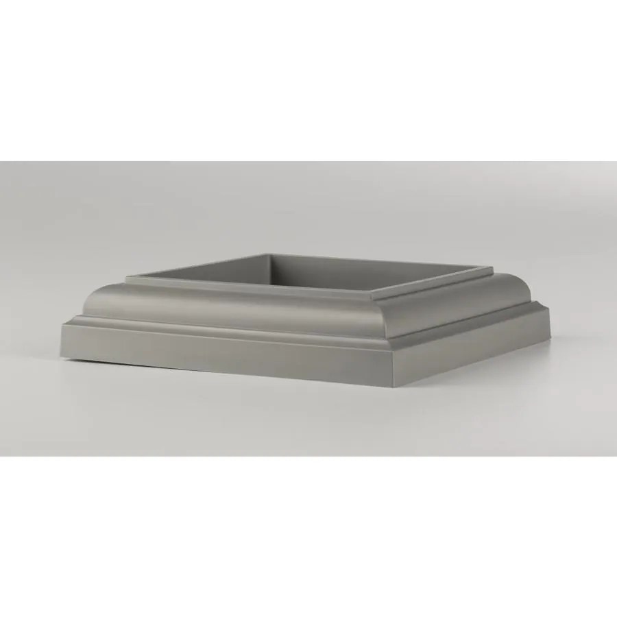 AZEK Slate Gray Composite Deck Post Skirt at