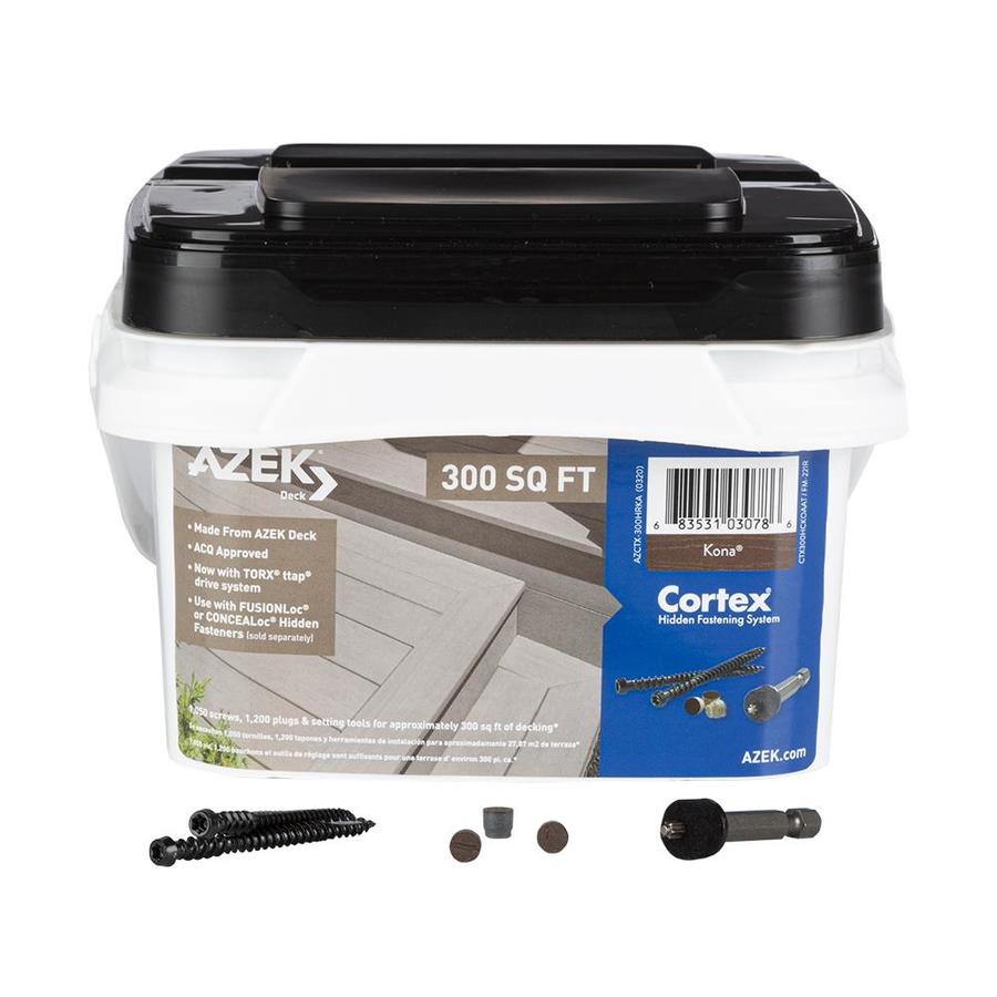 TimberTech Cortex 300sq ft Coverage Kona SelfDrilling Concealed Screw