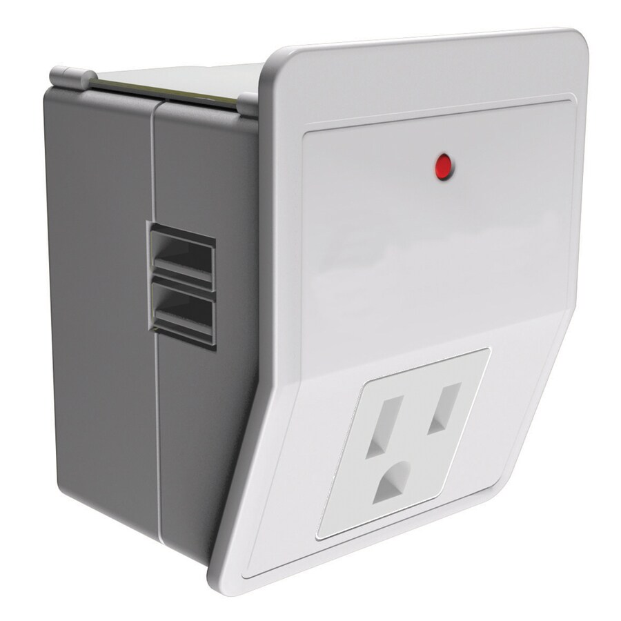 Utilitech 3Outlet 450 Joules Home Office Surge Protector with Usb