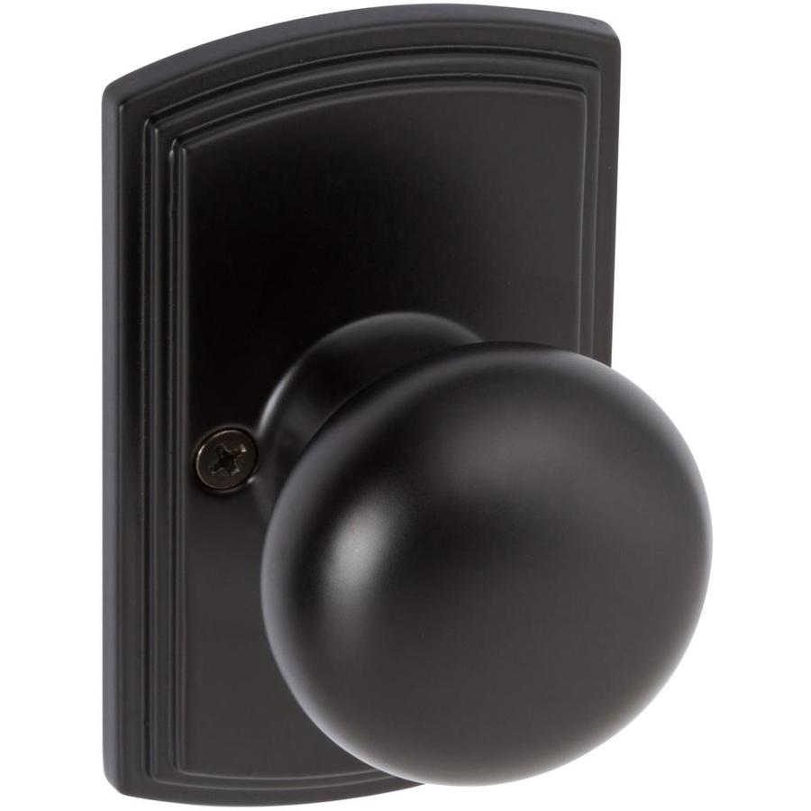 Delaney Hardware Santo Black Dummy Door Knob Single Pack at