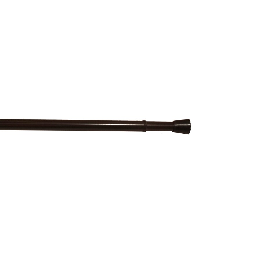 Project Source 48in to 84in Bronze Steel Tension Curtain Rod at
