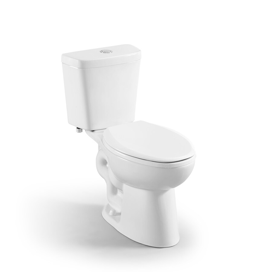 Project Source ProFlush White WaterSense Dual Flush Elongated Chair