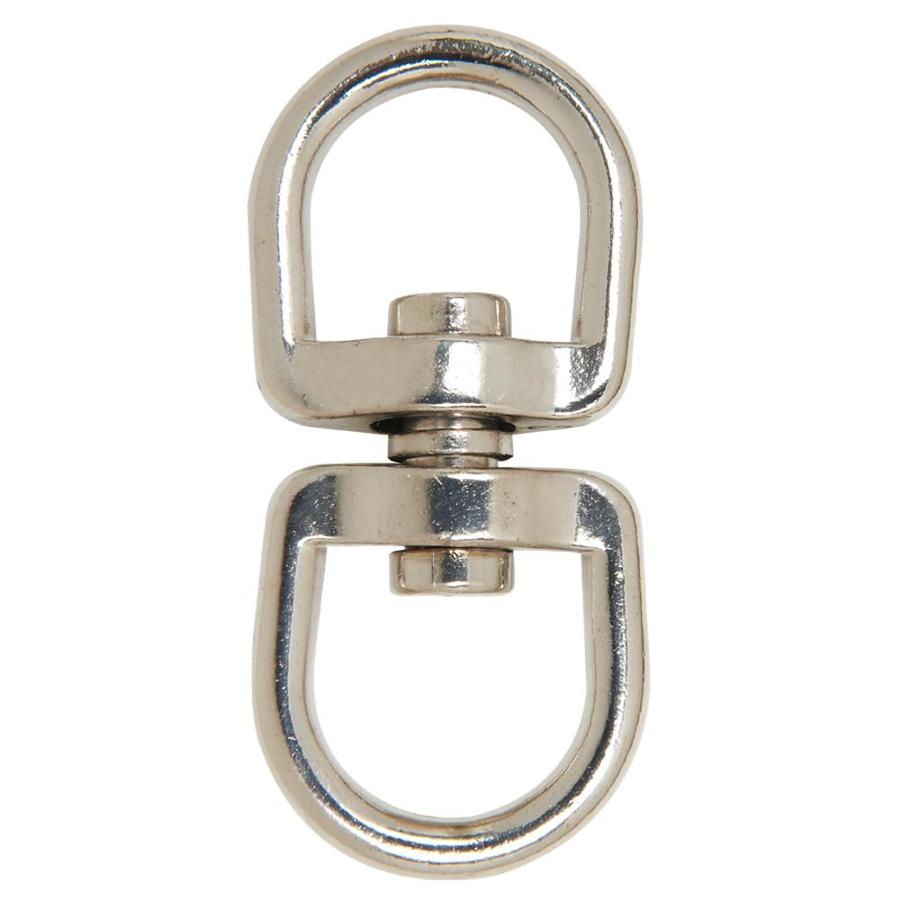 Blue Hawk NickelPlated Double Round Eye Swivel at