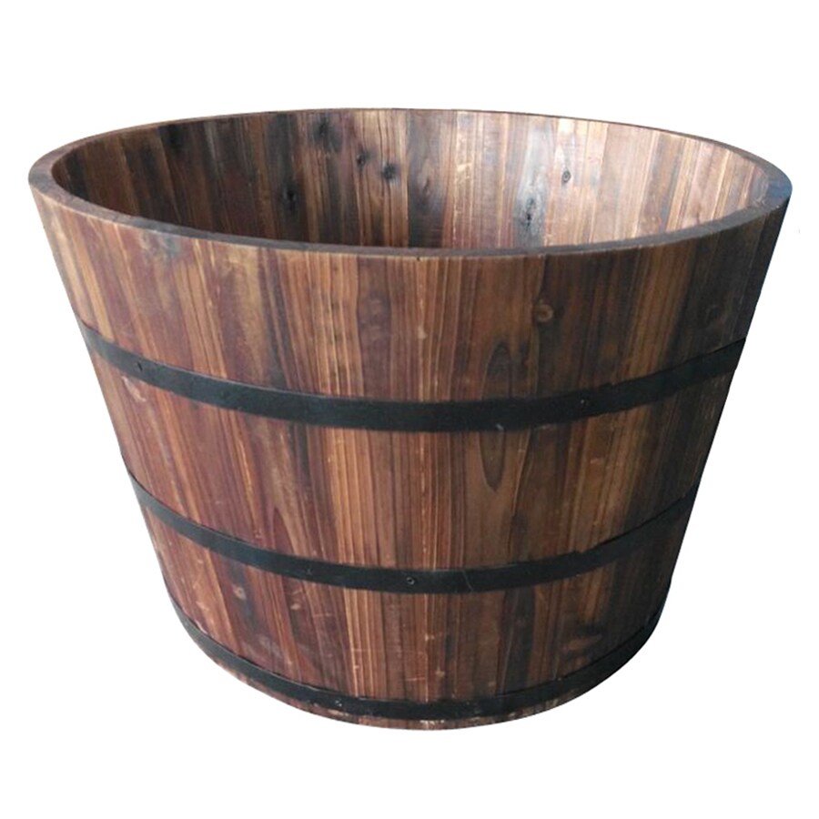 Garden Treasures 25.98in W x 16.93in H Carbonize Wood