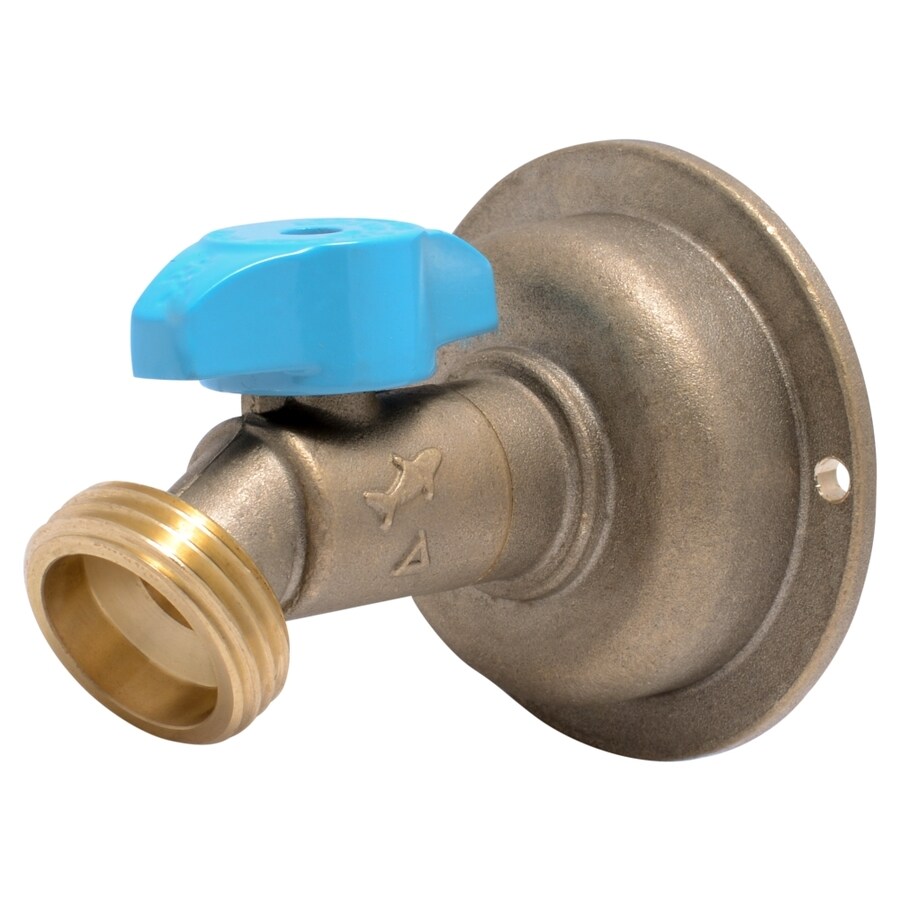 SharkBite 1/2in PushtoConnect Brass Quarter Turn Hose Bibb at