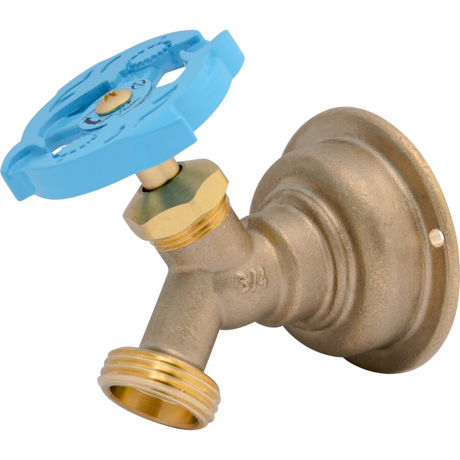SharkBite L x 3/4in PushtoConnect Brass Multi Turn Hose Bibb in the