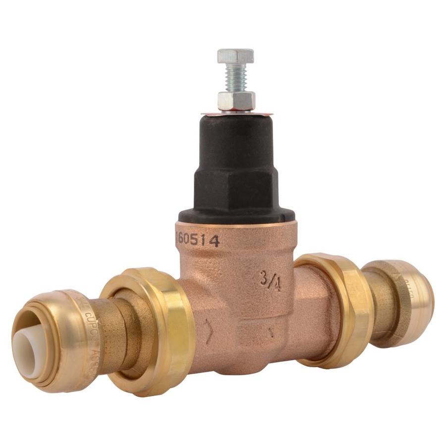 SharkBite EB45 Brass 3/4in PushtoConnect Pressure Regulator Valve in