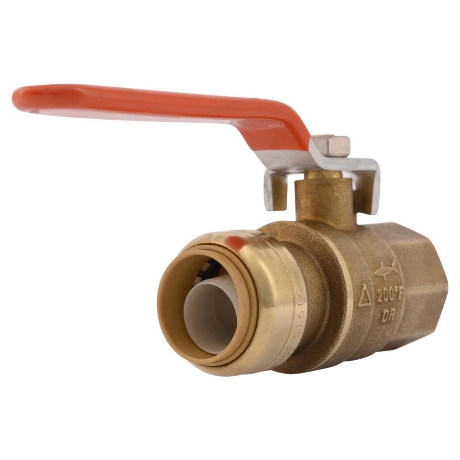 SharkBite Brass 3/4in PushtoConnect FNPT Ball Valve at