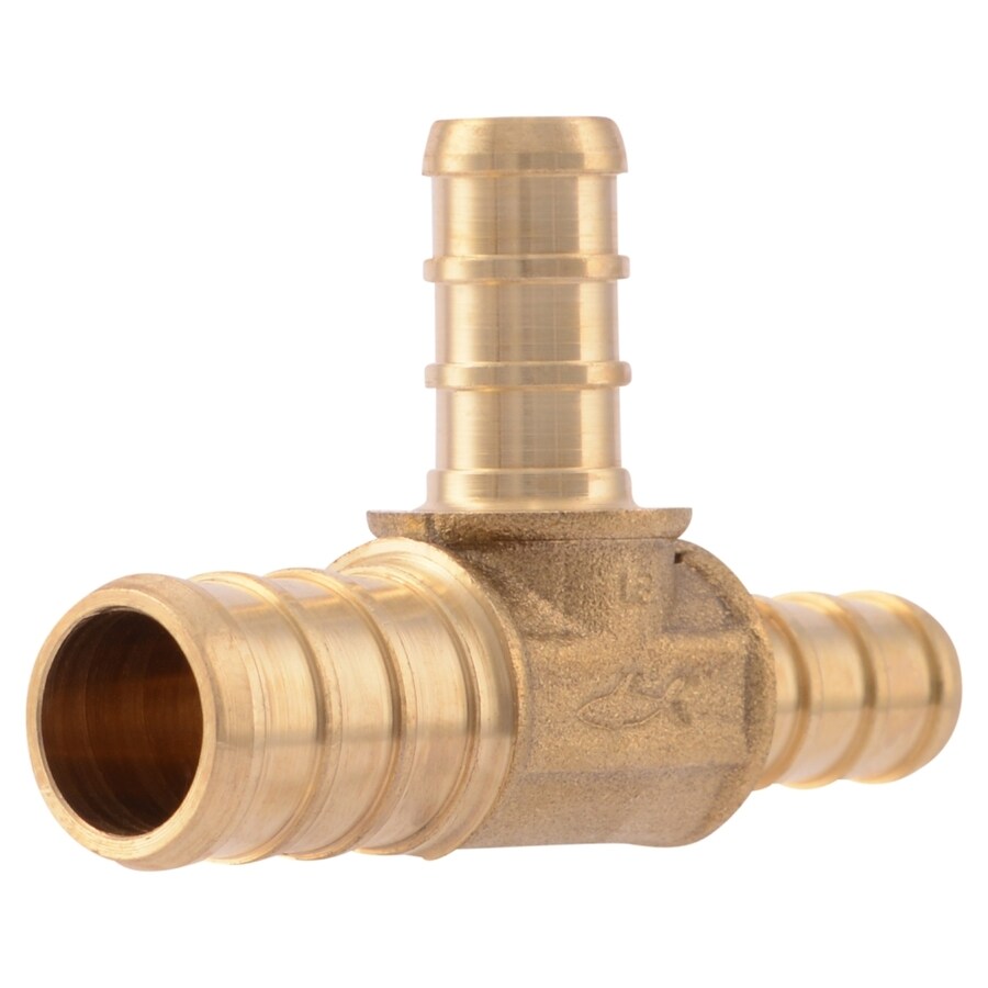 SharkBite Brass PEX Reducing tee Crimp Fitting at