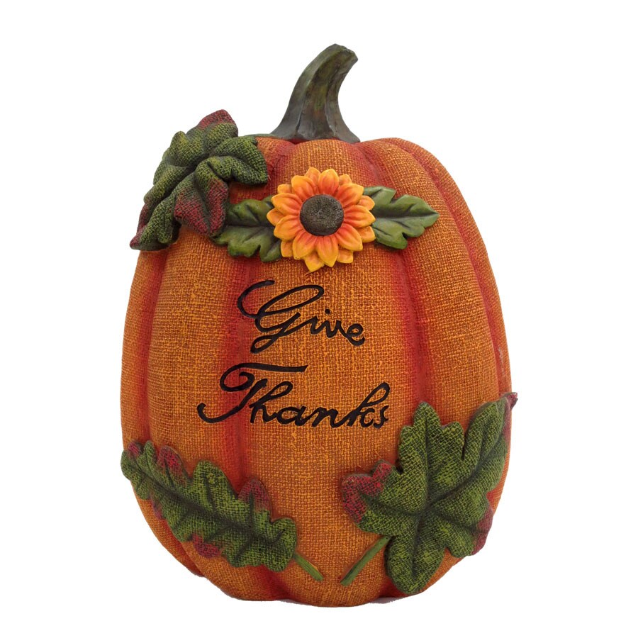Holiday Living Pumpkin Figurine in the Fall Decor department at