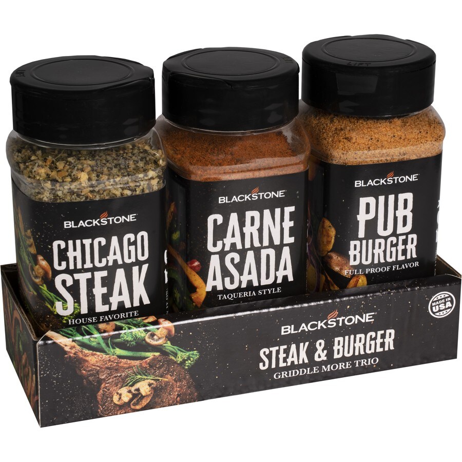 Blackstone Griddle More Trio Steak and Burger in the Dry Seasoning