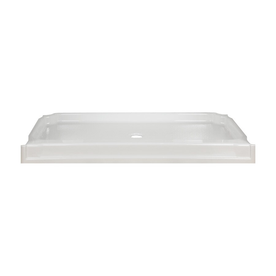 Aqua Glass Eleganza High Gloss White HighImpact Polystyrene Shower Base 34in x 60in