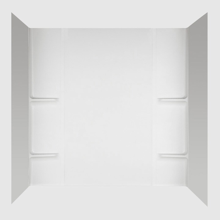 Aqua Glass Aspect HighImpact Polystyrene Bathtub Wall Surround (Actual