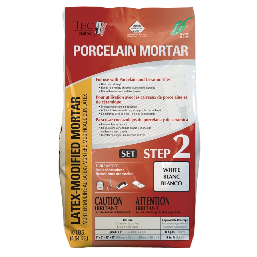 TEC Skill Set 10lb White Powder PolymerModified Mortar at