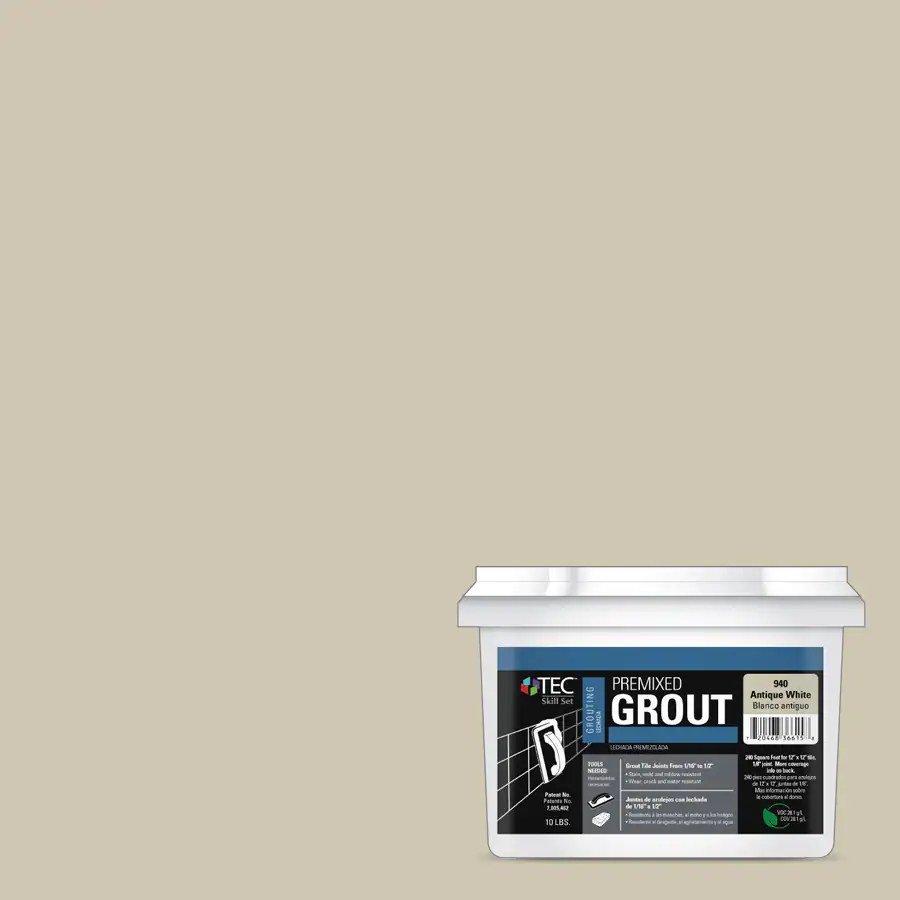 Shop TEC 10lb Antique White Sanded Premixed Grout at