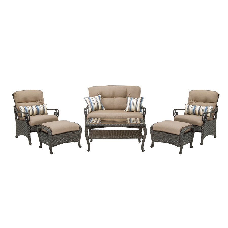 LaZBoy Outdoor Lake Como Patio Conversation Set with Sunsharp at