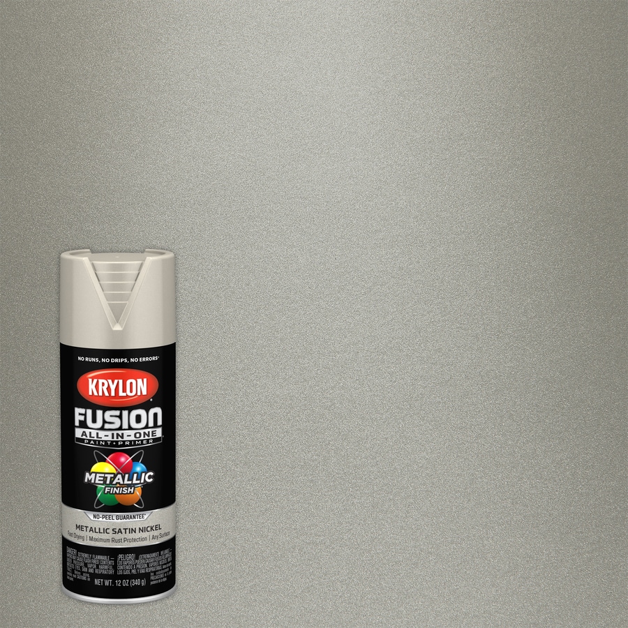 Krylon Acrylic Enamel FUSION ALLINONE Satin Metallic Metallic Spray
