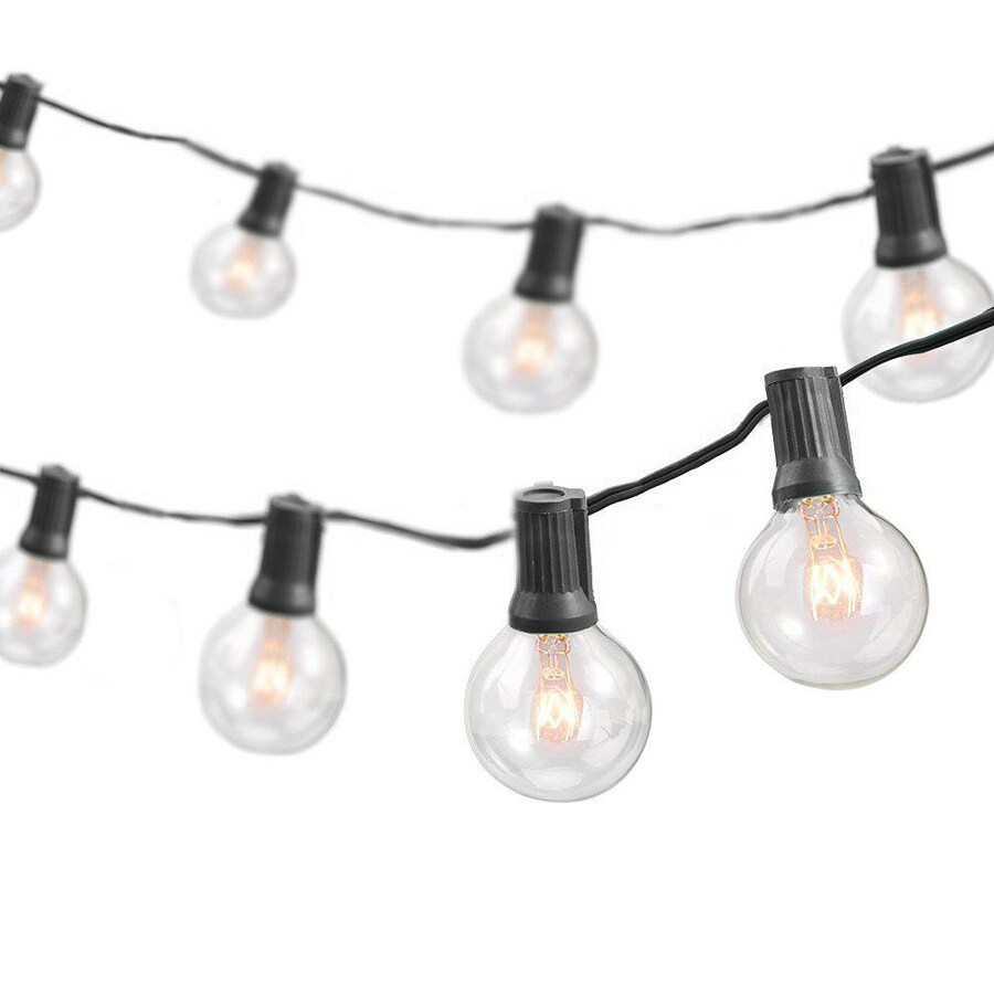 Newhouse Lighting 25ft 25Light Clear GlassShade PlugIn Vintage