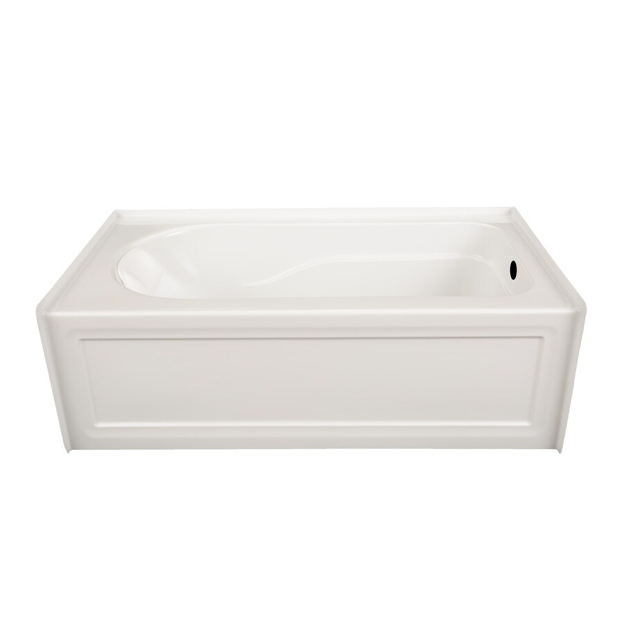 Laurel Mountain Stephen 32in W x 60in L White Acrylic Rectangular