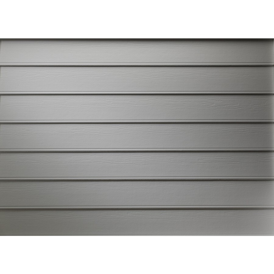 James Hardie Primed Harris Cream Fiber Cement Siding Panel (Actual 8
