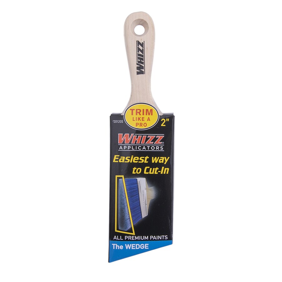 WHIZZ WEDGE Trim and Walls Polyester Angle 2in Paint Brush in the