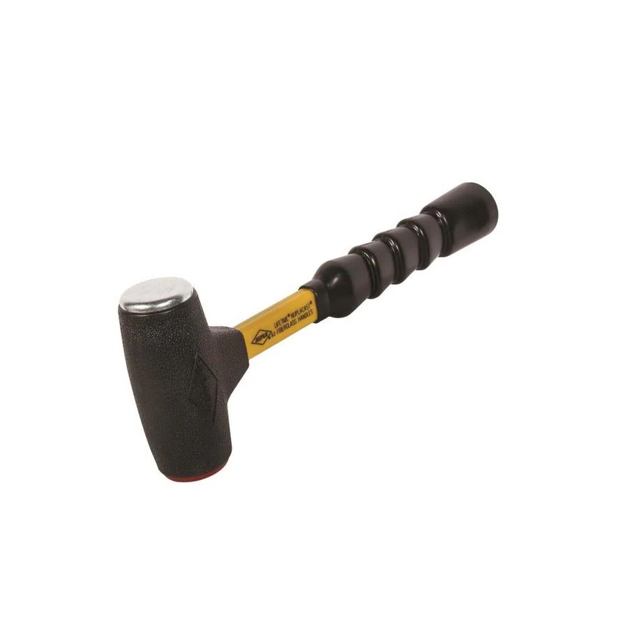 Nupla 16oz Smooth Face Steel Head Fiberglass Dead Blow Hammer at