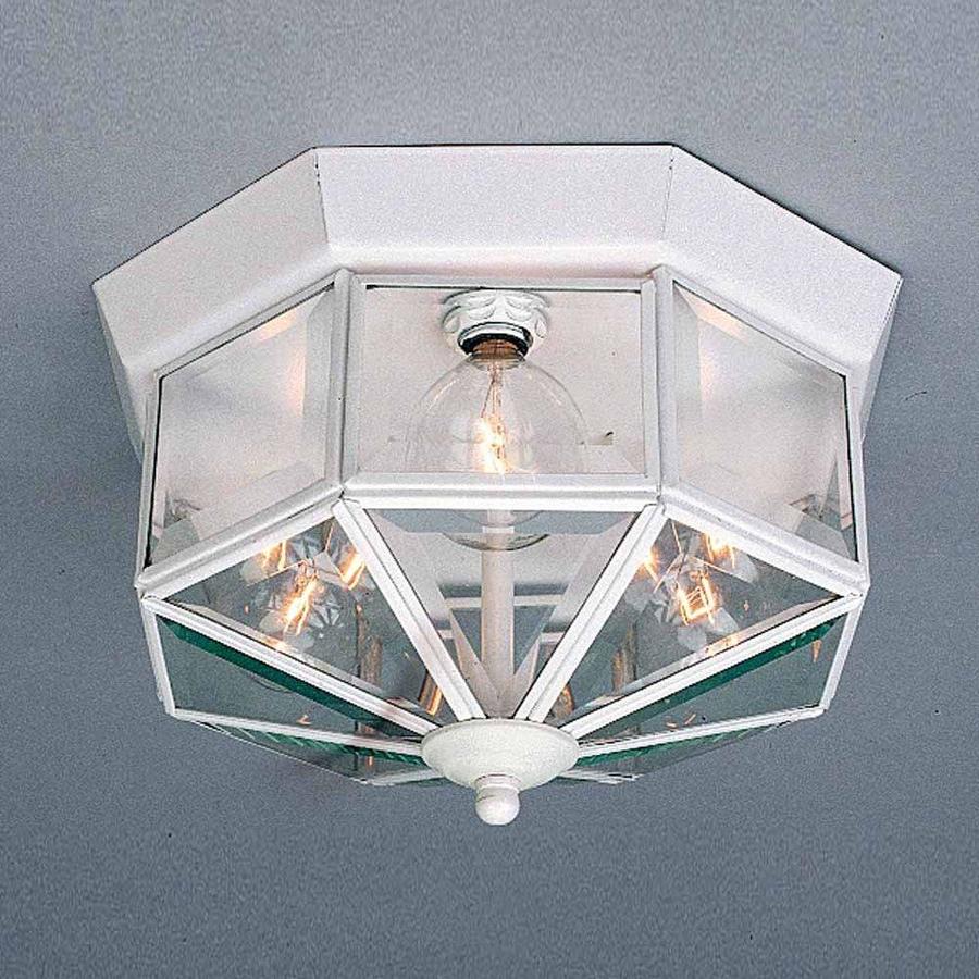 Volume International 11.5in White Flush Mount Light at