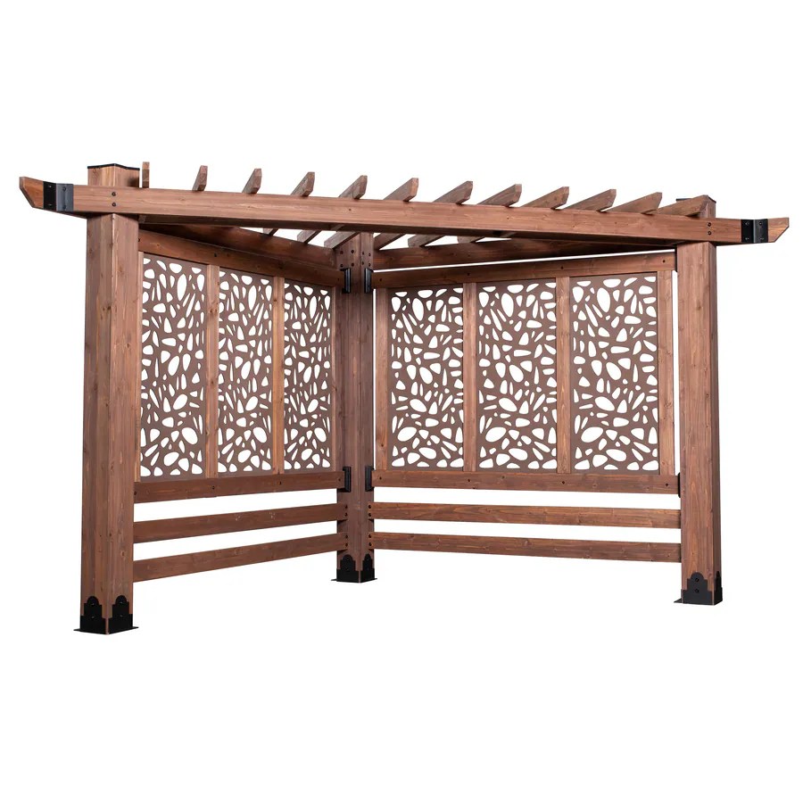 Backyard Discovery Haven Cabana Pergola Pebble in the Pergolas