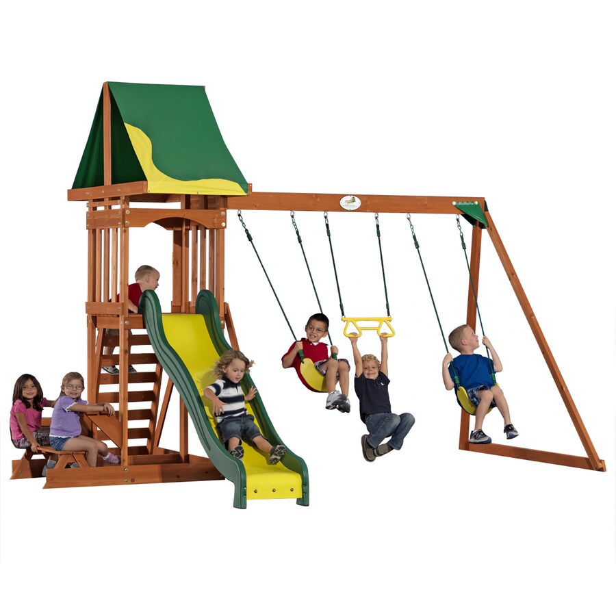 Adventure Playsets The Discovery Cedar Playset at