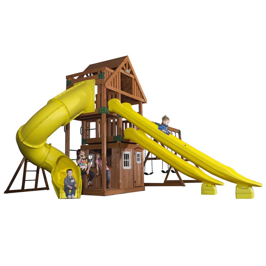 Backyard Discovery Traverse Residential Wood Playset in the Wood Playsets & Swing Sets