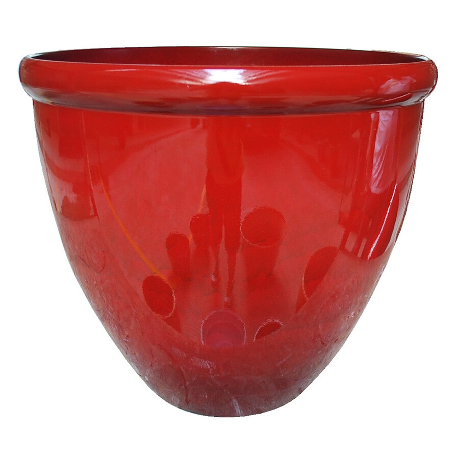 Unbranded 18 LARGE RED HDR PLANTER in the Pots & Planters department at