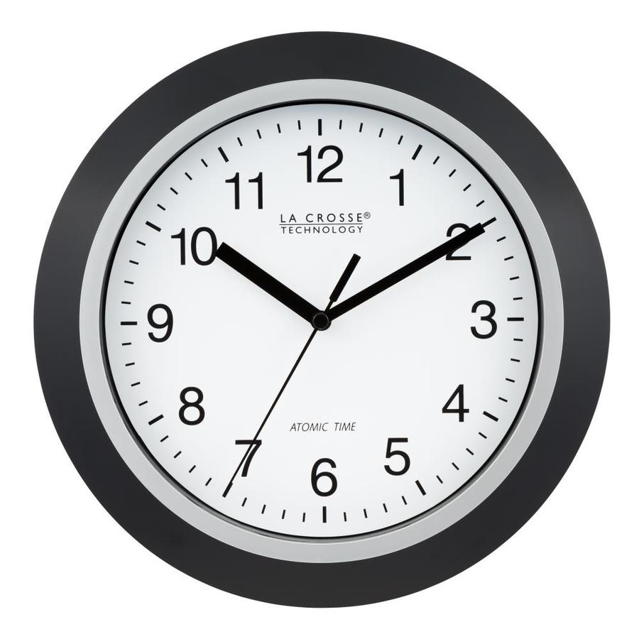 La Crosse Technology Analog Atomic Round Wall Clock in the Clocks