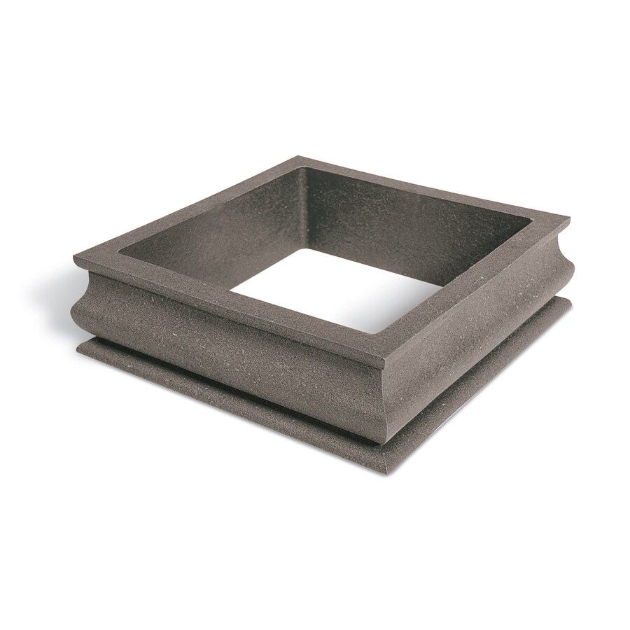 MoistureShield 6in x 6in Cape Cod Gray Composite Deck Post Cap Collar in the Deck Accents