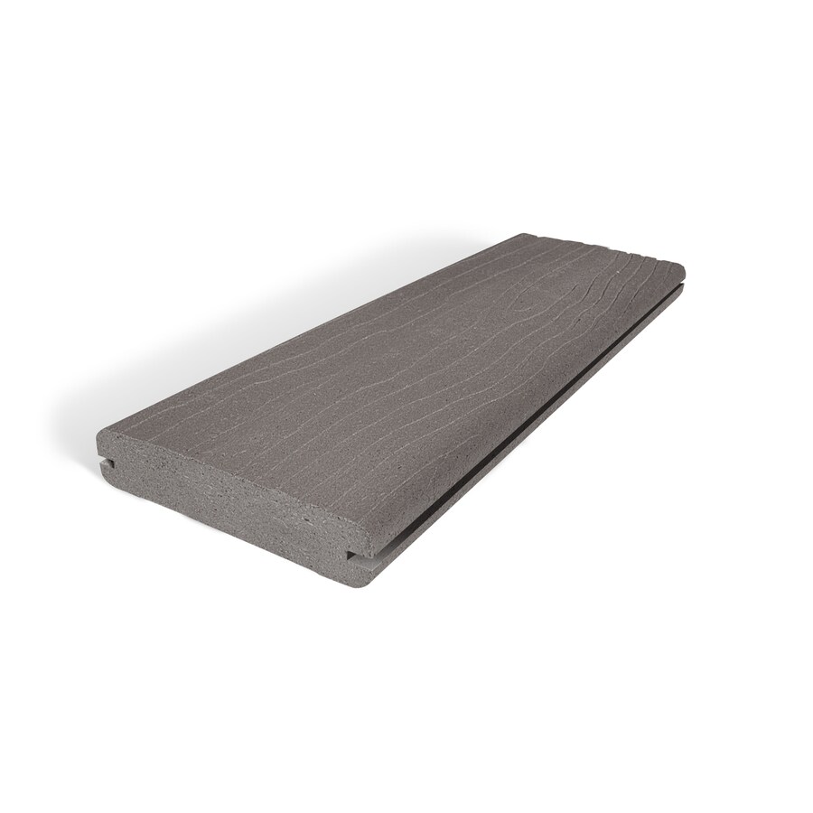 MoistureShield (Actual 1in x 5.4in x 12ft) Vantage Cape Cod Gray Grooved Composite Deck