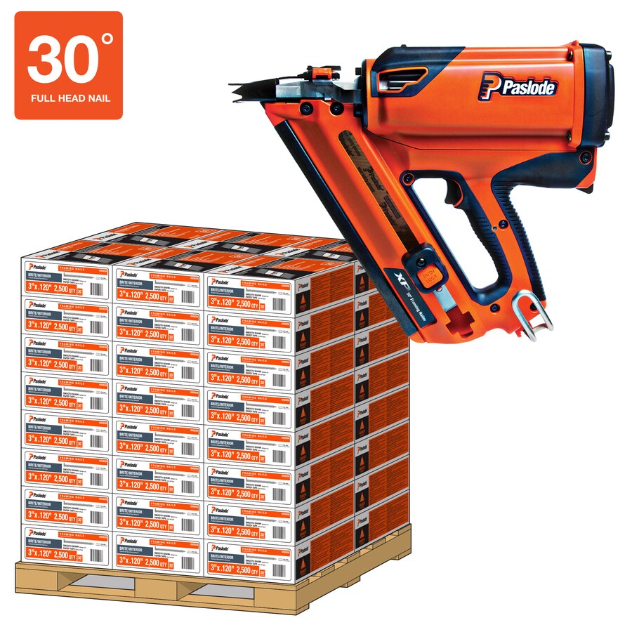 Paslode 3in 30Degree Pneumatic Framing Nails (2500Count) at