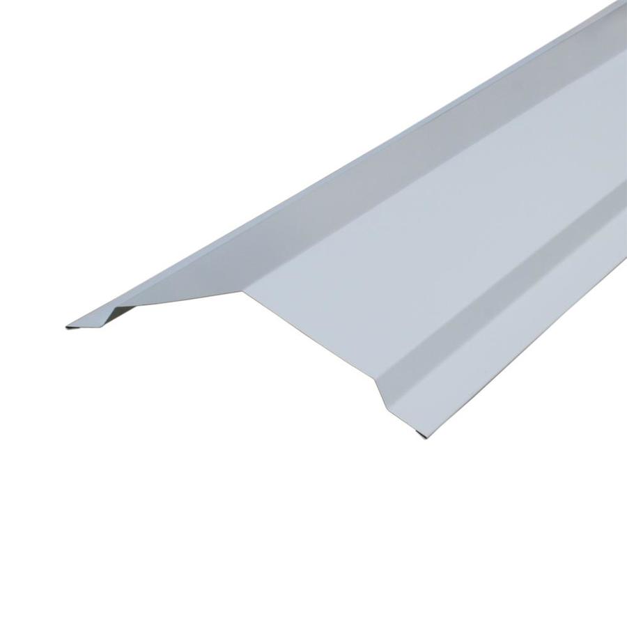Union Corrugating 14in x 120in White Steel Stick Roof Ridge Vent at