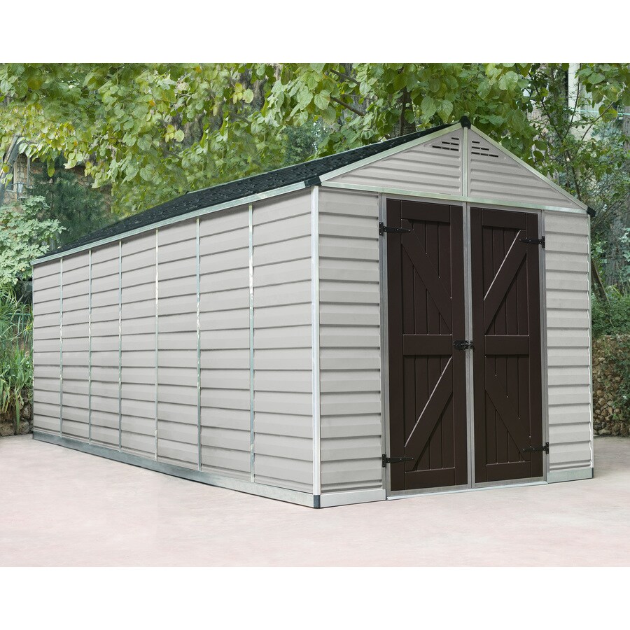 Brown Vinyl & Resin Storage Sheds at