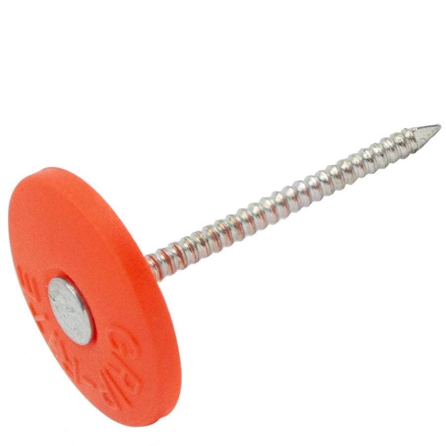 GripRite 13/4in 12Gauge ElectroGalvanized Steel Cap Nails (2000