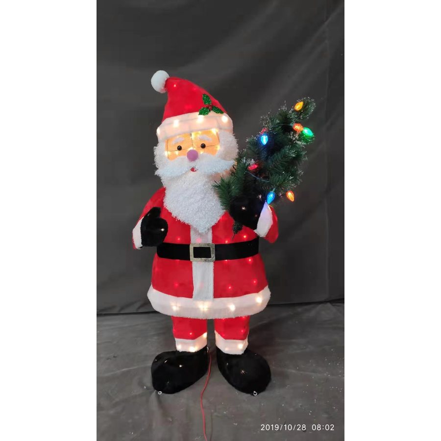 Holiday Living HL 48in Santa with Tree in the Outdoor Christmas