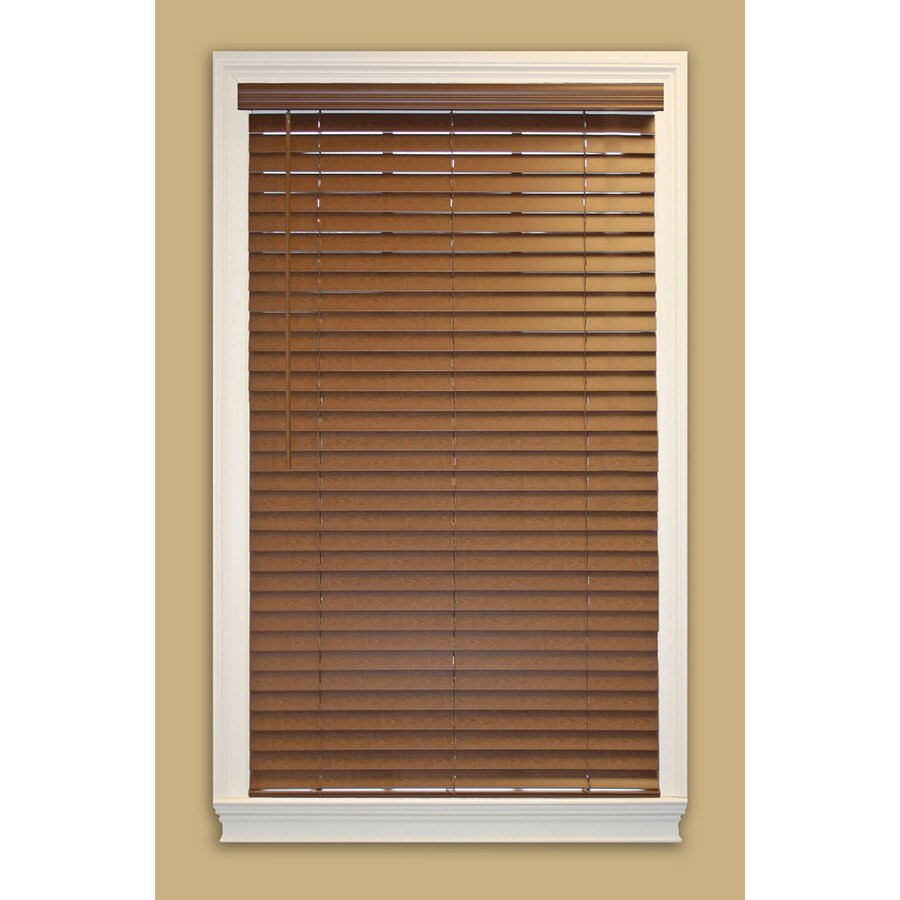 allen + roth 2in Cordless Bark Faux Wood Horizontal