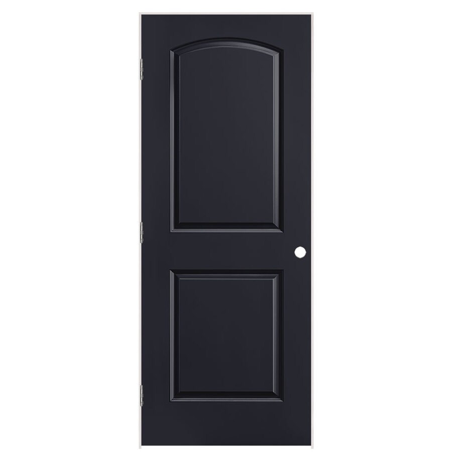 Masonite Roman 32in x 80in Midnight 2Panel Round Top Solid Core